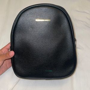 Small leather backpack mini